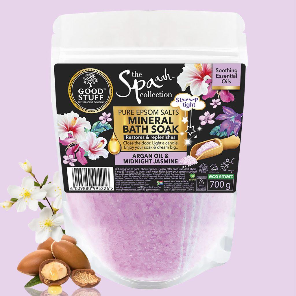 Good Stuff Spaah Argan Oil & Midnight Jasmine Pure Epsom Salts Bath Soak