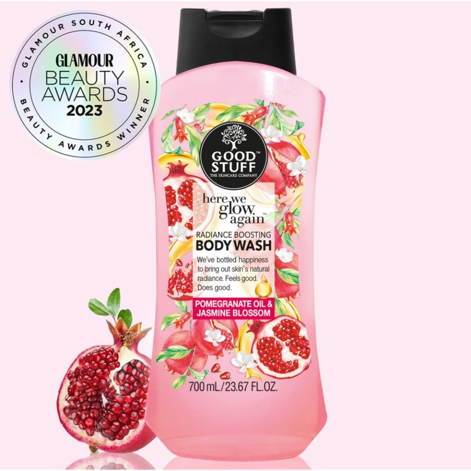 Good Stuff Here We Glow Again Radiance Boosting Body Wash with Pomegranate Oil & Jasmine Blossom