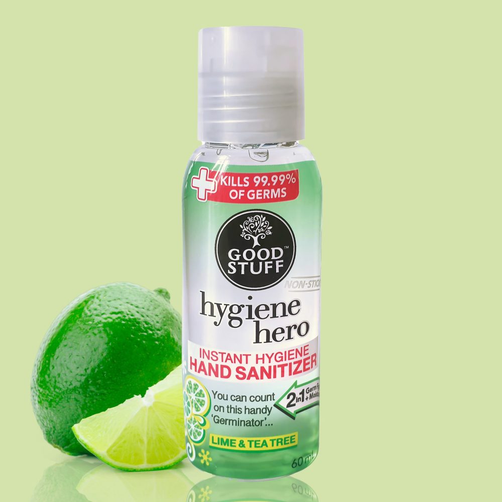 Good Stuff Hygiene Hero 60ml Gel Hand Sanitizer with Lime & Tea Tree