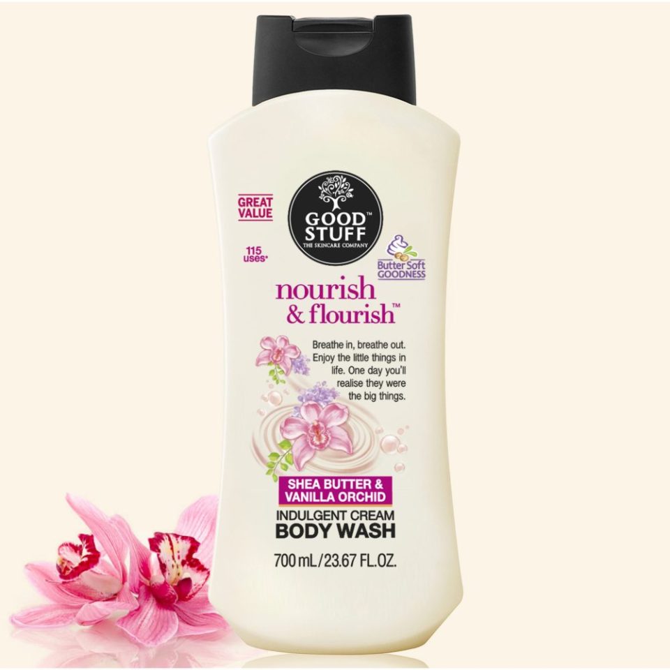 Good Stuff Nourish & Flourish Indulgent Cream Body Wash with Shea Butter & Vanilla Orchid