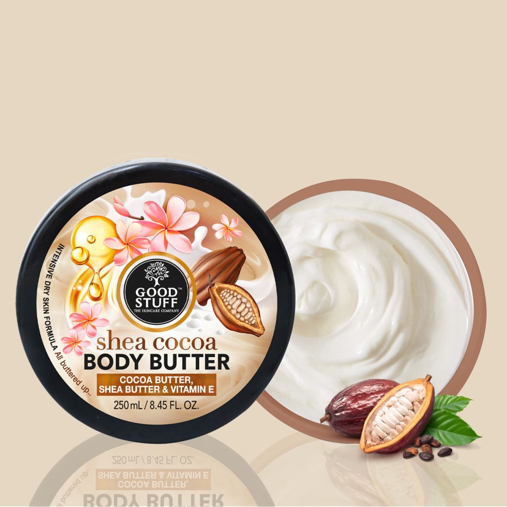 Good Stuff Shea Cocoa Body Butter with Cocoa Butter, Shea Butter & Vitamin E
