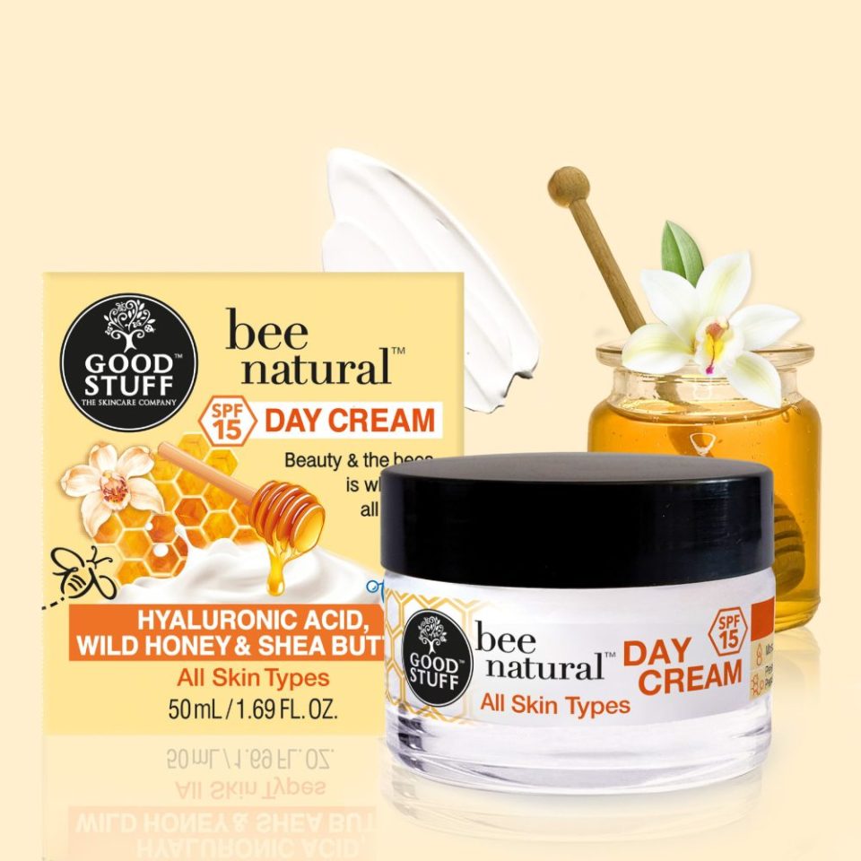 Good Stuff Bee Natural Day Cream with Wild Honey, Shea Butter & Hyaluronic Acid