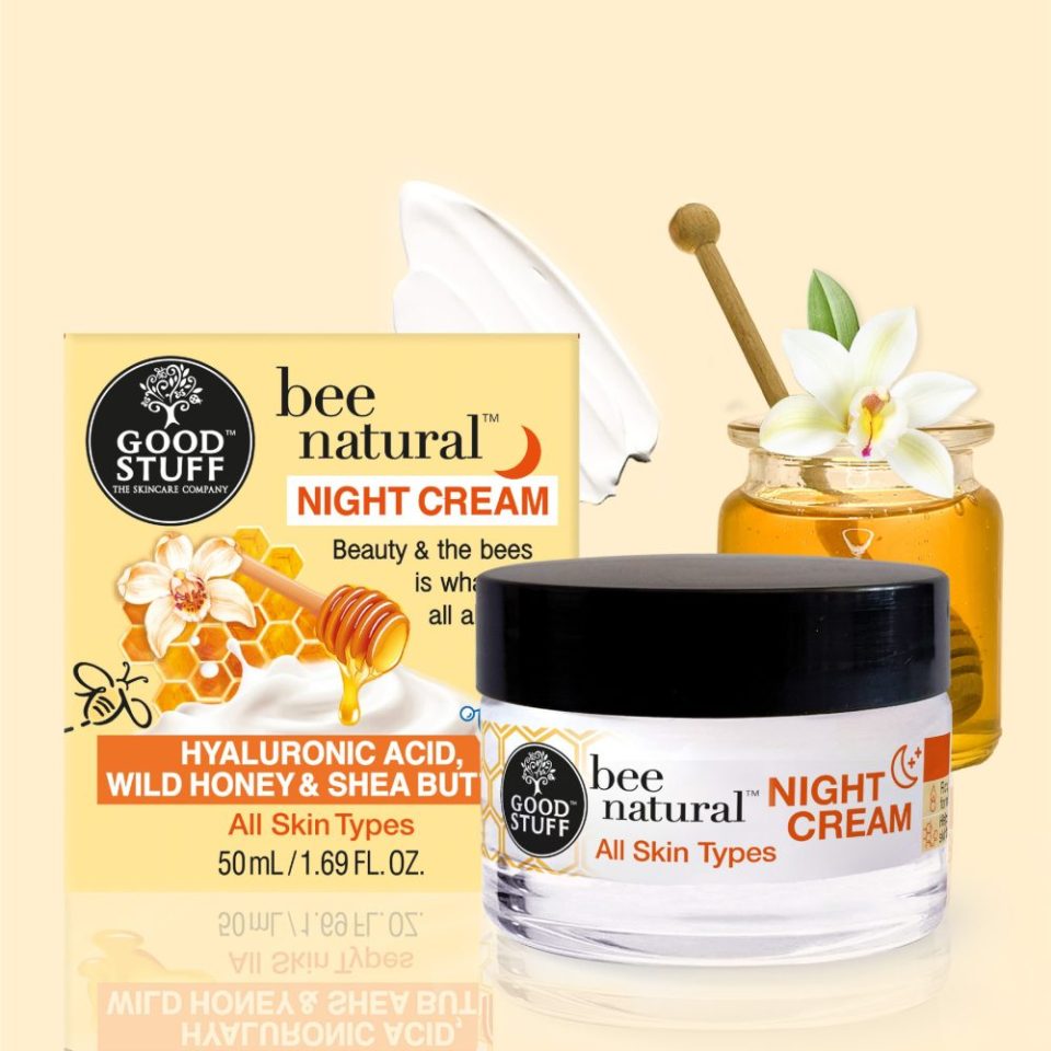 Good Stuff Bee Natural Night Cream with Wild Honey, Shea Butter & Hyaluronic Acid