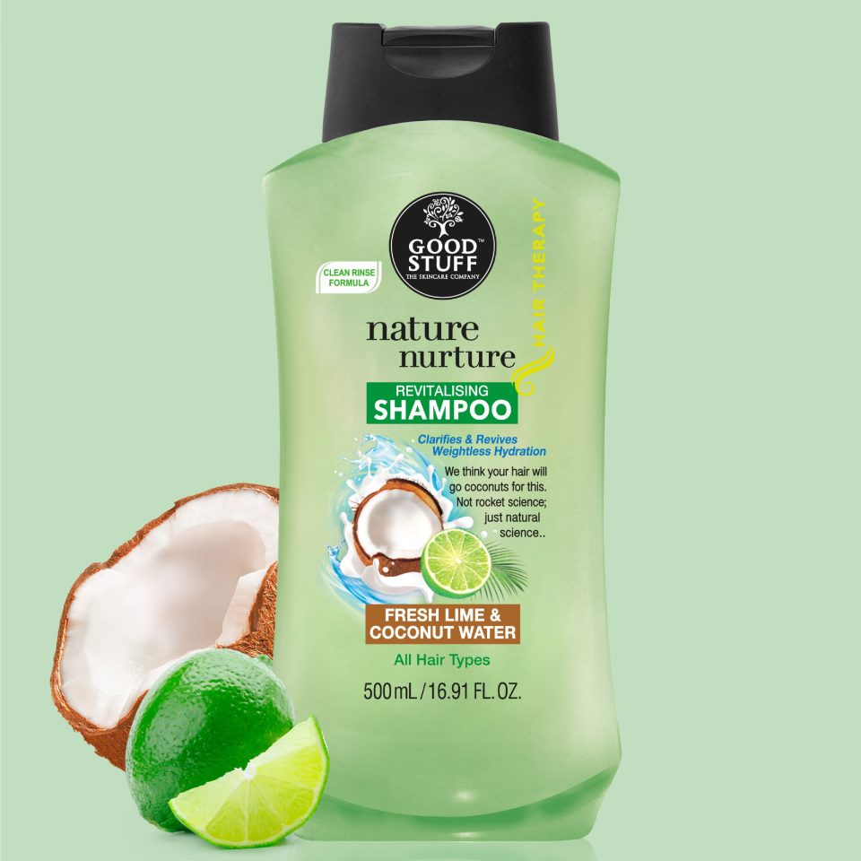 Good Stuff Nature Nurture Shampoo with Fresh Lime & Coconut Water