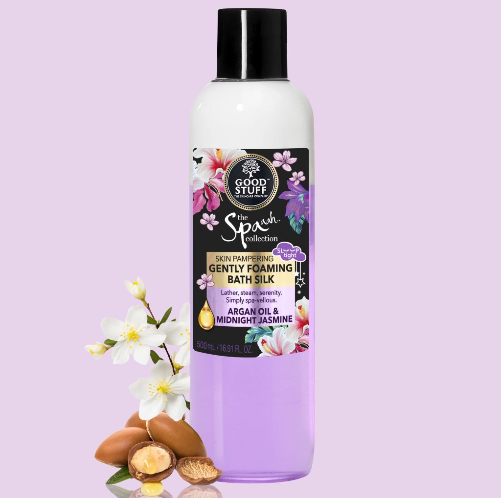 Good Stuff Spaah Argan Oil & Midnight Jasmine Gently Foaming Bath Silk