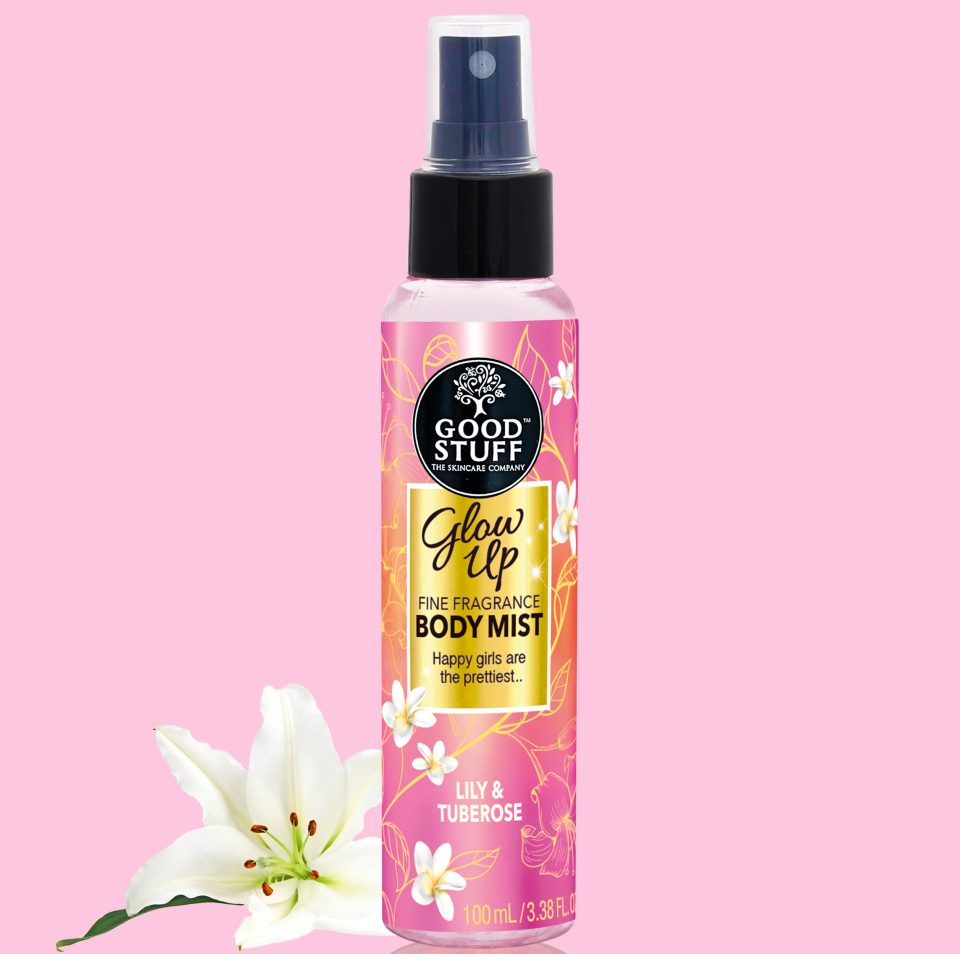 Good Stuff Glow Up Body Mist with exotic Lily & Tuberose