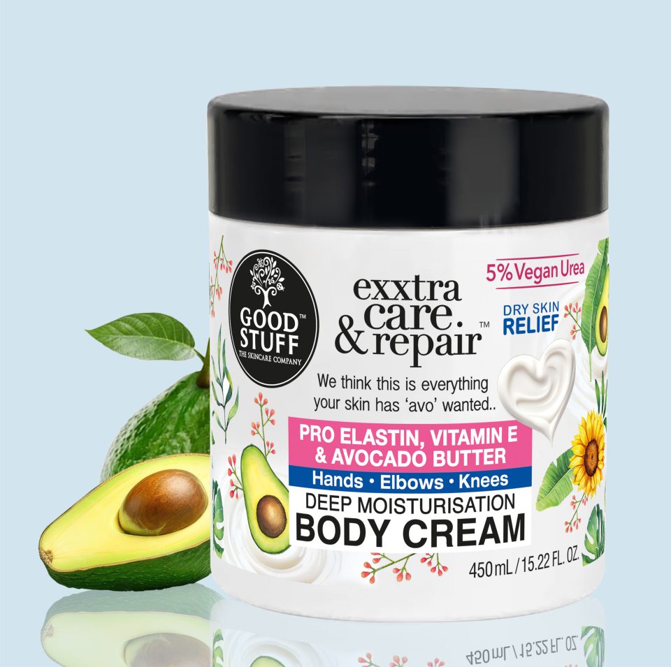Good Stuff Exxtra Care & Repair Body Cream with Pro Elastin, Vitamin E & Avocado Butter