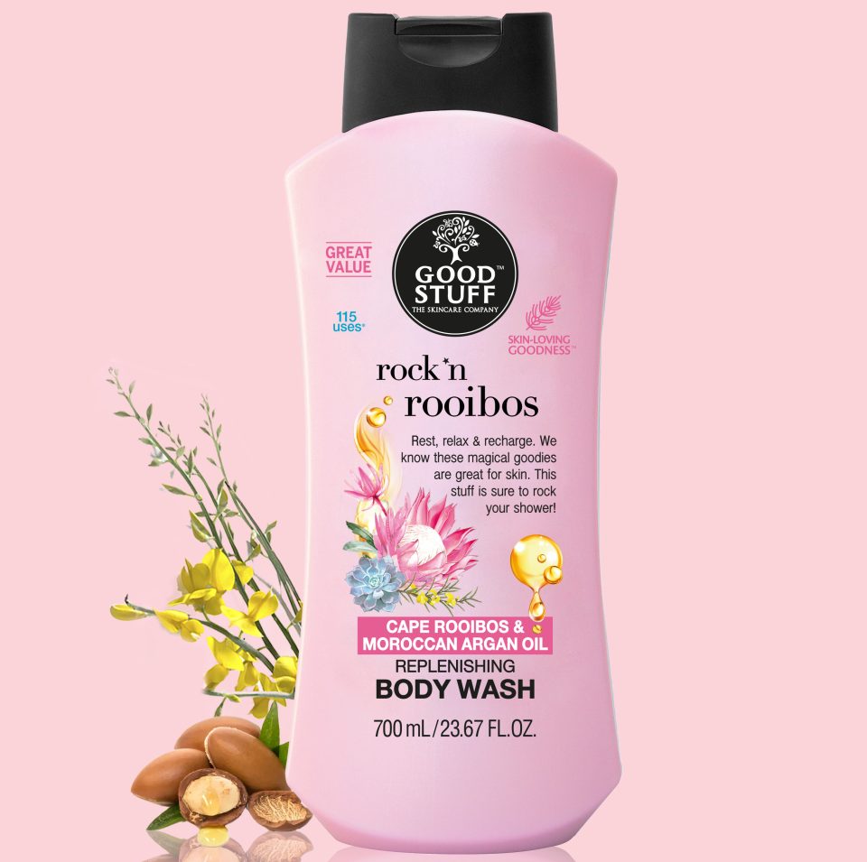 Good Stuff Rock 'n Rooibos Body Wash with Cape Rooibos & Moroccan Argan Oil