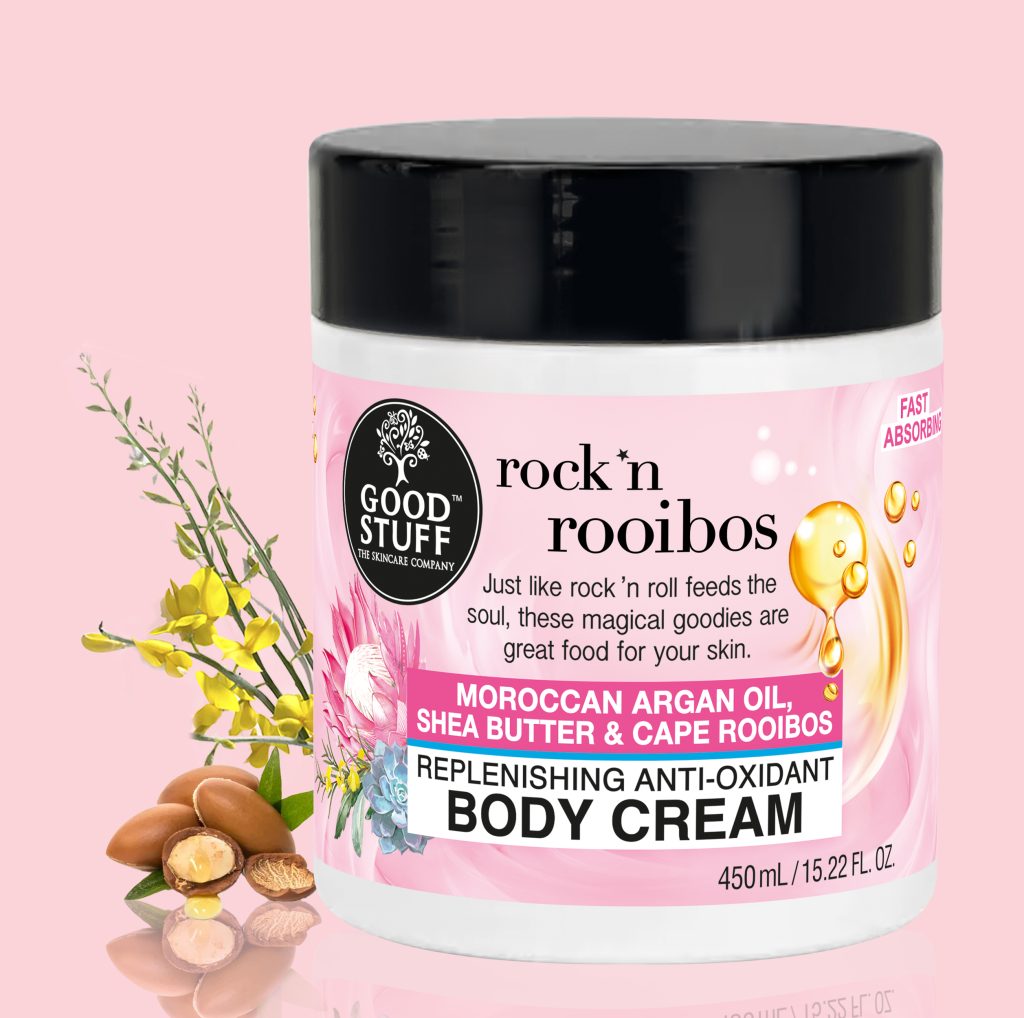 Good Stuff Rock n Rooibos Body Cream with Moroccan Argan Oil, Shea Butter & Cape Rooibos