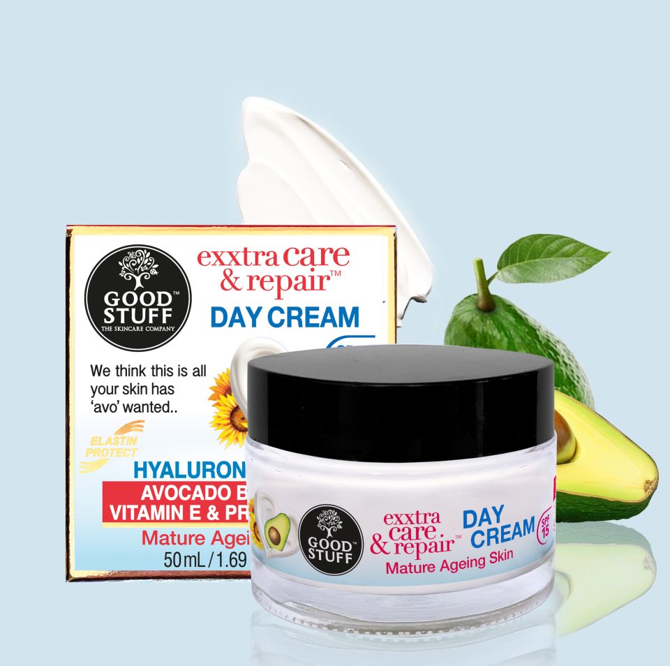Good Stuff Exxtra Care & Repair Day Cream with Hyaluronic Acid, Avocado Butter & Pro Elastin