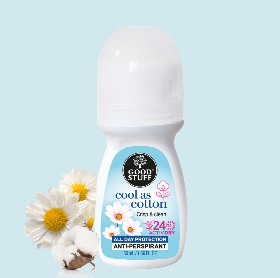 Good Stuff Cool as Cotton all day protection anti-perspirant roll-on