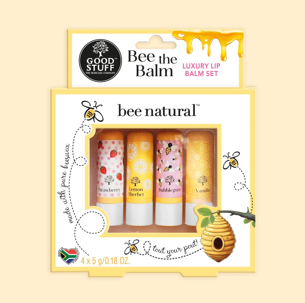 Good Stuff Bee Natural Bee the Balm Luxury Lip Balm Set.