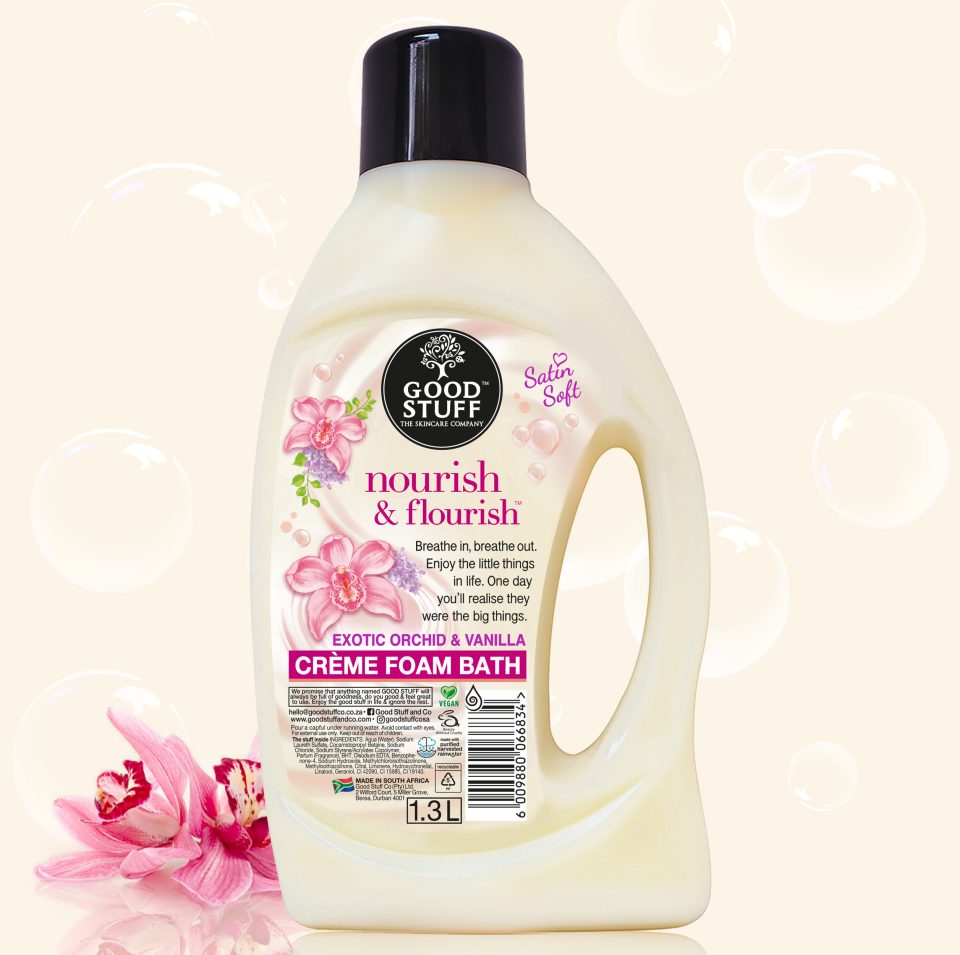 Good Stuff Nourish & Flourish Crème Foam Bath with Exotic Orchid & Vanilla