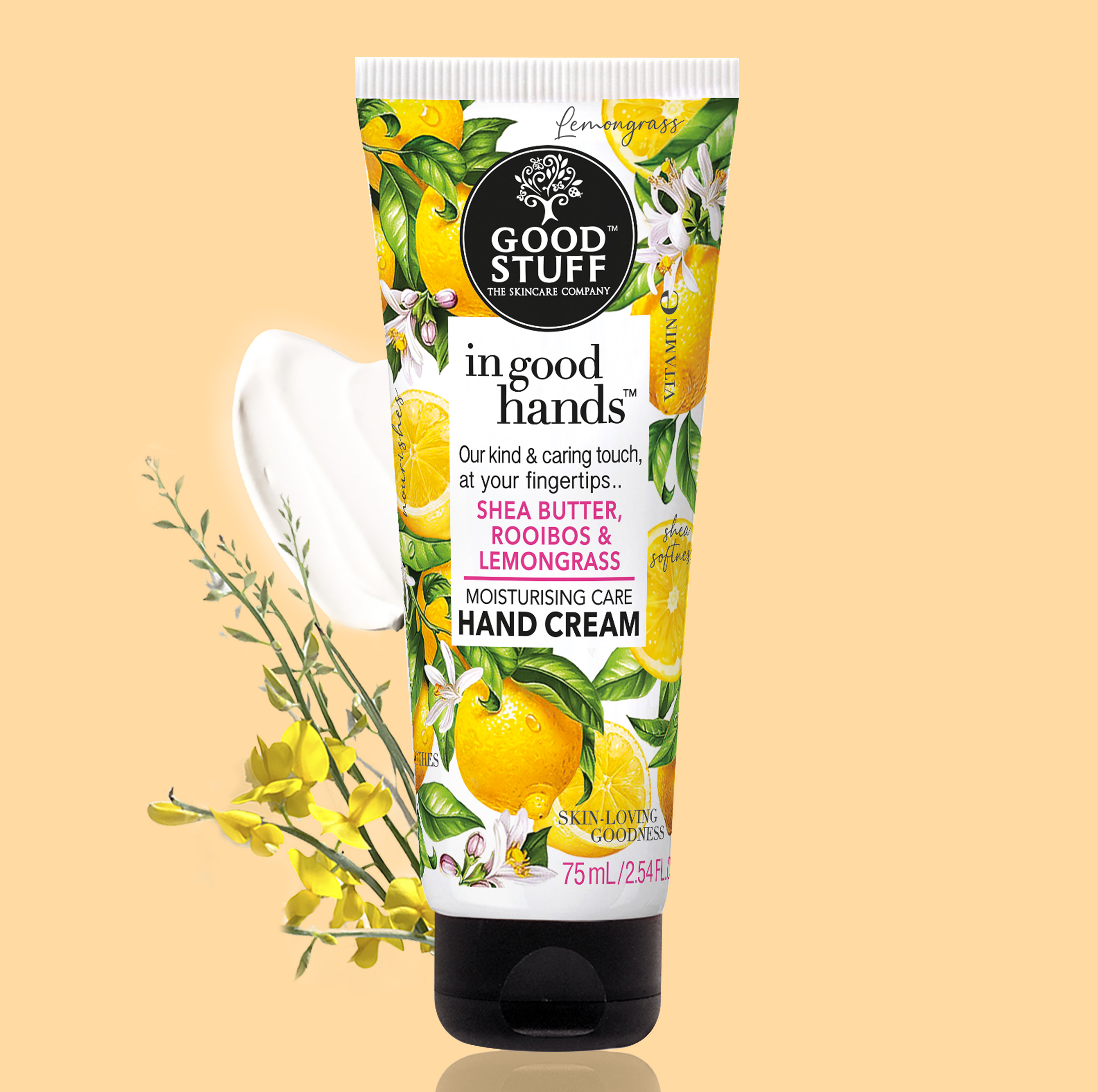 Good Stuff In Good Hands Hand Cream with Shea Butter, Rooibos & Lemongrass