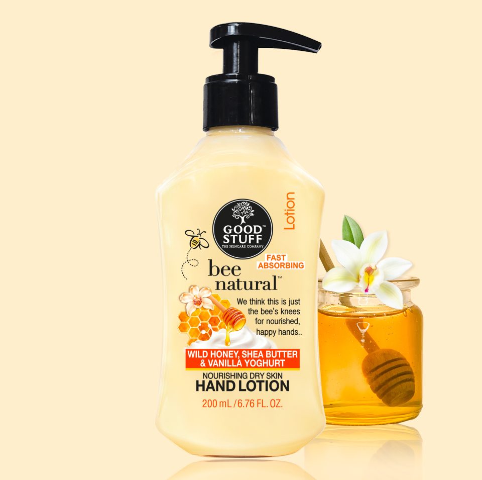 Good Stuff Bee Natural Hand Lotion with Wild Honey, Shea Butter & Vanilla Yoghurt